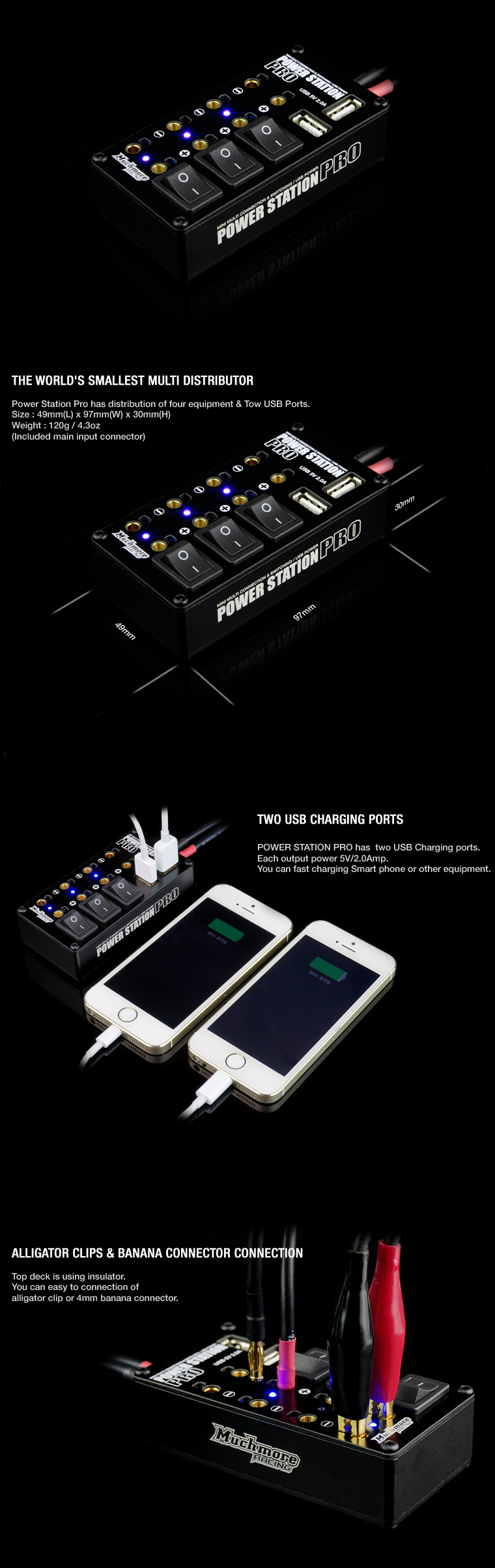Power Station Pro Multi Distributor (with 2A Two USB