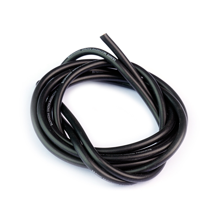 Super Flexible High Current Silicon Wire 16 AWG Black 100cm By Muchmore Racing. Co,, Ltd.