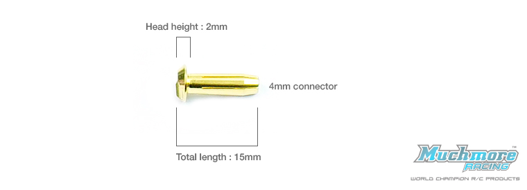 CE-LCGC LCG Euro Connector (4mm) Male 2szt.