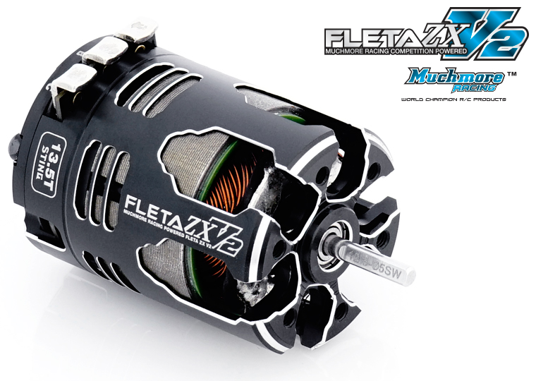FLETA ZX STING V2 Brushless Motor (10.5T, 13.5T, 17.5T, 21.5T) by Muchmore Racing Co., Ltd.