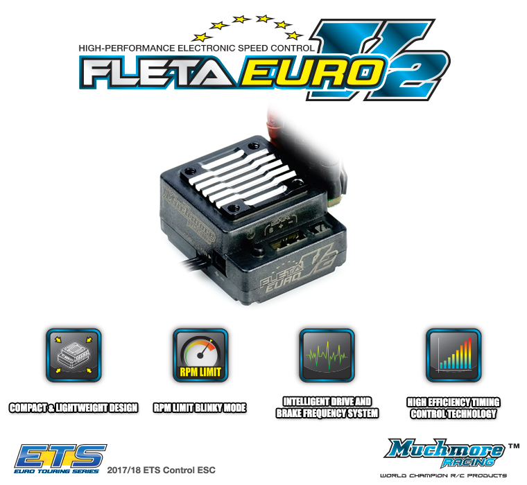 ME-FLEV2 FLETA Euro V2 Brushless ESC Black FLETA Euro V2 ?????ESC ??????  by Muchmore Racing Co., Ltd.