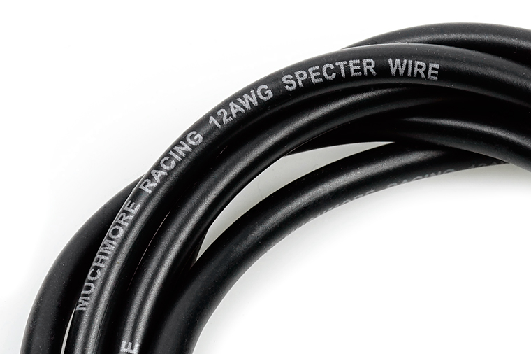 MR-SPWK12 SPECTER Silver Coting Ultra High Efficiency Silicone Wire 12AWG Black 1m SPECTER シルバーコーティング超高効率シリコンコード 12ゲージ 黒