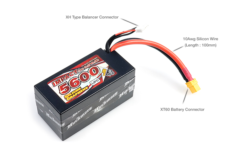 MLSG-4SSTHV5600 IMPACT [Silicon Graphene] HV FD4 5600mAh/15.2V 130C Shorty Hard Case