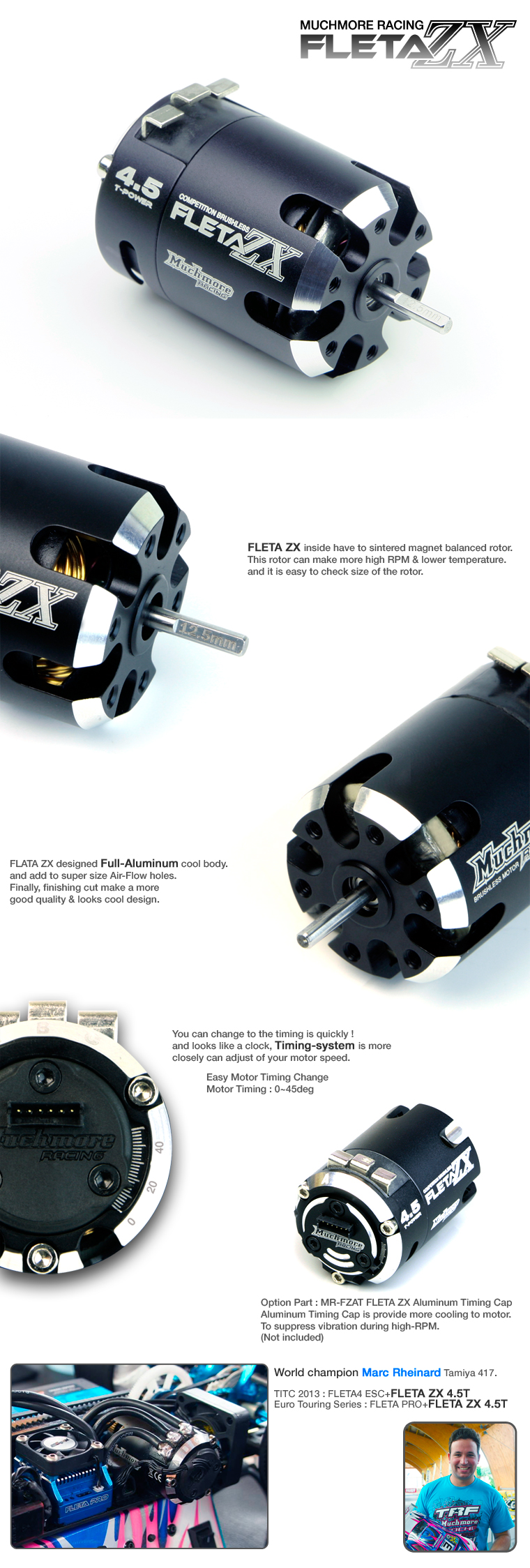 FLETA ZX Brushless Motor 3.5T, 4.0T, 4.5T, 5.0T, 5.5T, 6.5T, 7.5T 